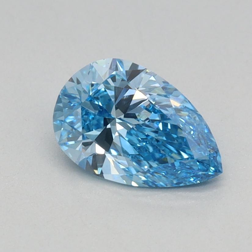 0.56 Ct. Fancy Vivid Blue Pear Lab Grown Diamond