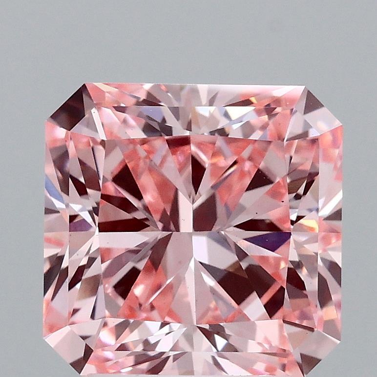 3.17 Ct. Fancy Intense Pink Radiant Lab Grown Diamond