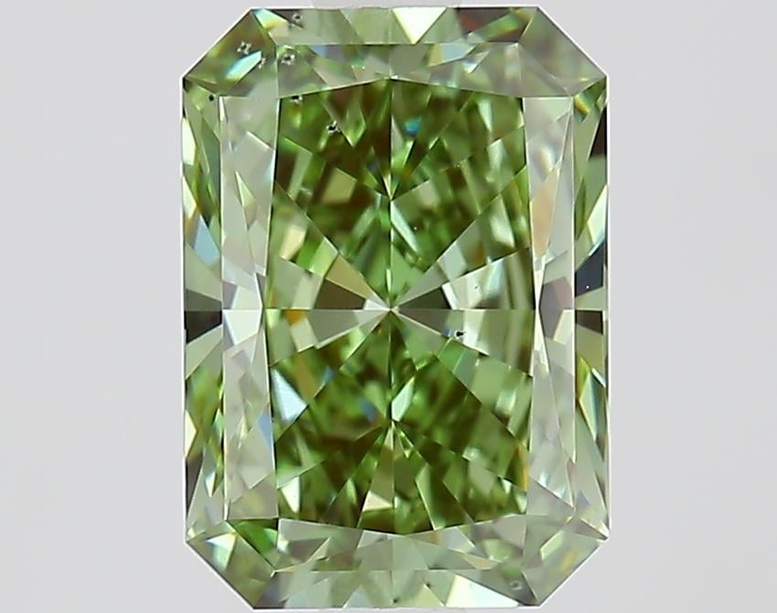 1.52 Ct. Fancy Vivid Green Radiant Lab Grown Diamond