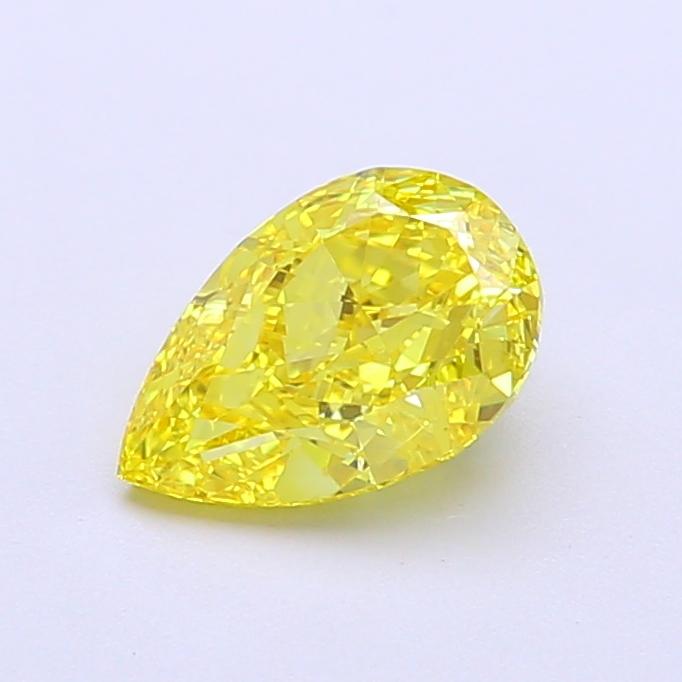 1.06 Ct. Fancy Intense  Yellow Pear Lab Grown Diamond