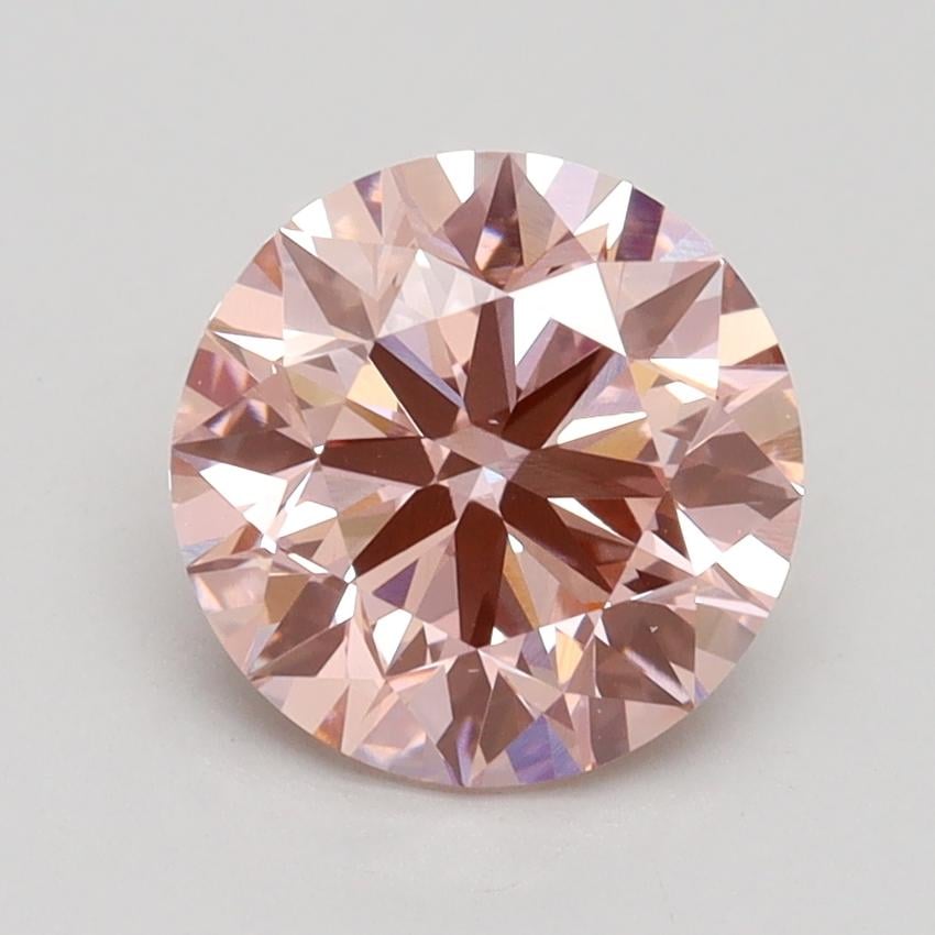 2.02 Ct. Fancy Intense Pink Round Lab Grown Diamond
