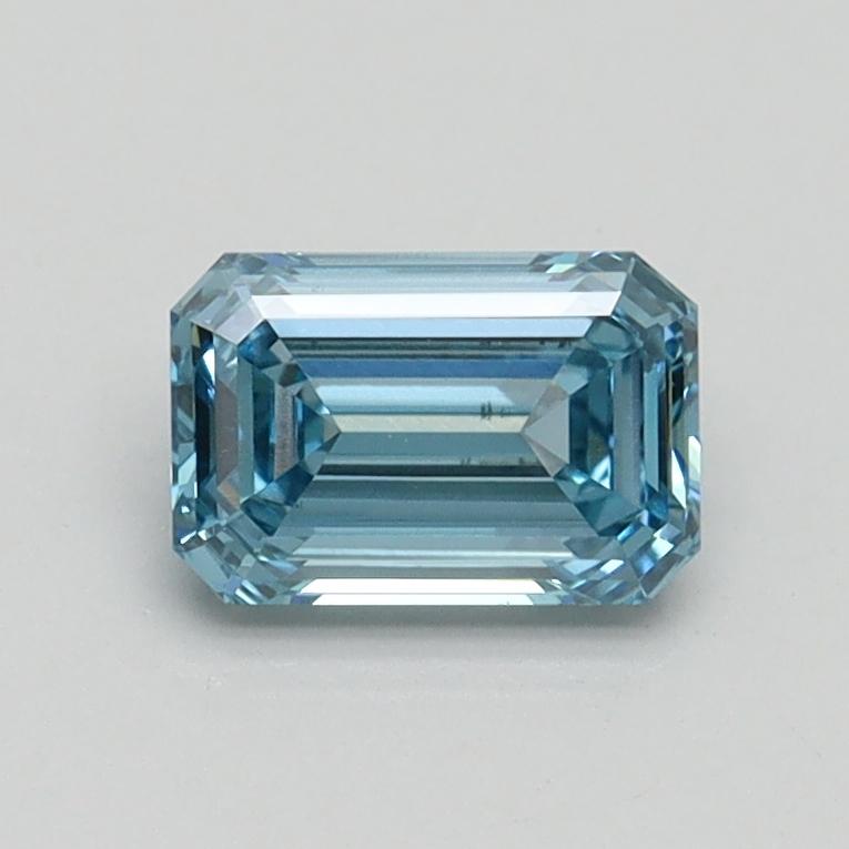 0.75 Ct. Fancy Intense Blue Emerald Lab Grown Diamond