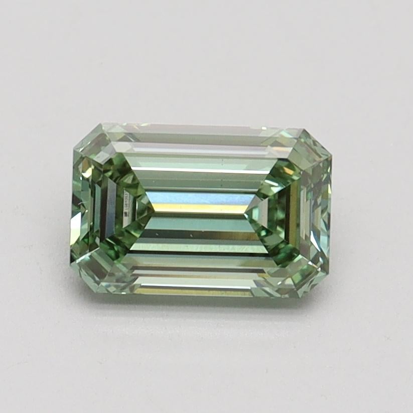 0.92 Ct. Fancy Intense Pacific Green Emerald Lab Grown Diamond