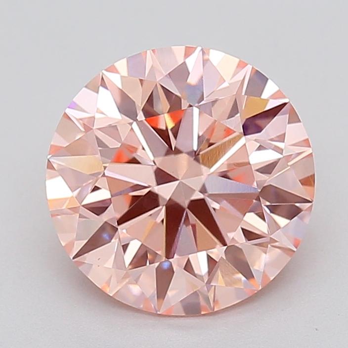 3.09 Ct. Fancy Vivid  Pink Round Lab Grown Diamond