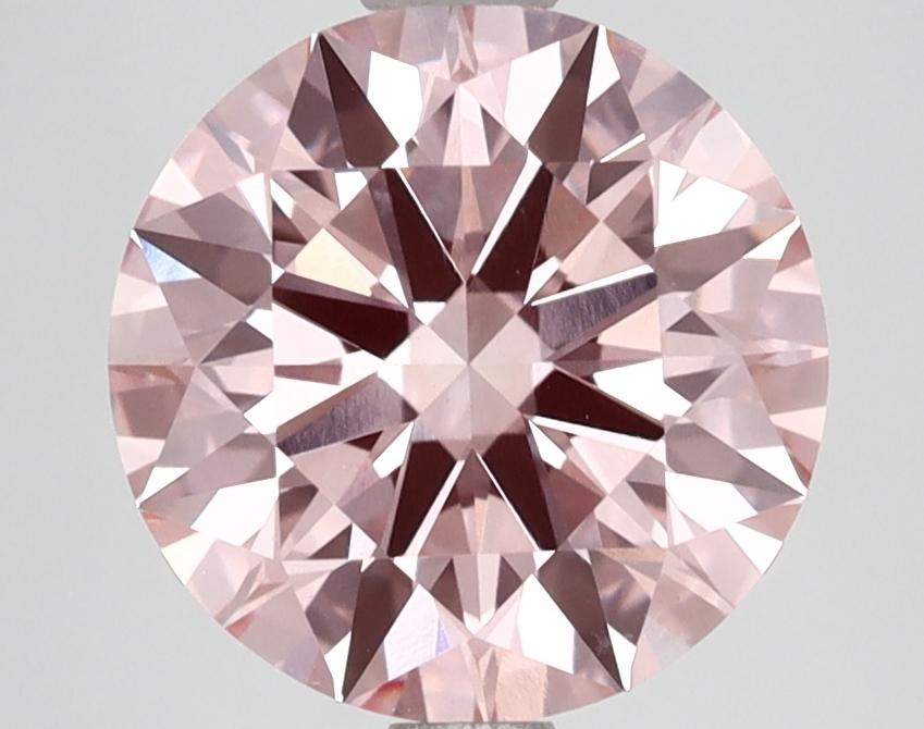 2.73 Ct. Fancy Vivid Pink Round Lab Grown Diamond