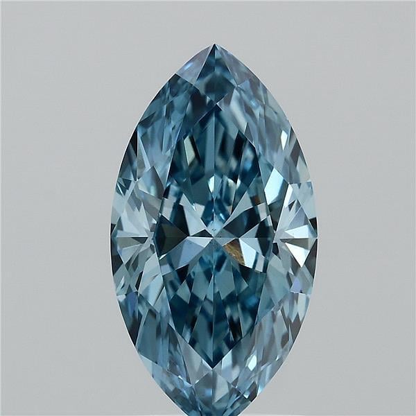 1.50 Ct. Fancy Vivid  Blue Marquise Lab Grown Diamond