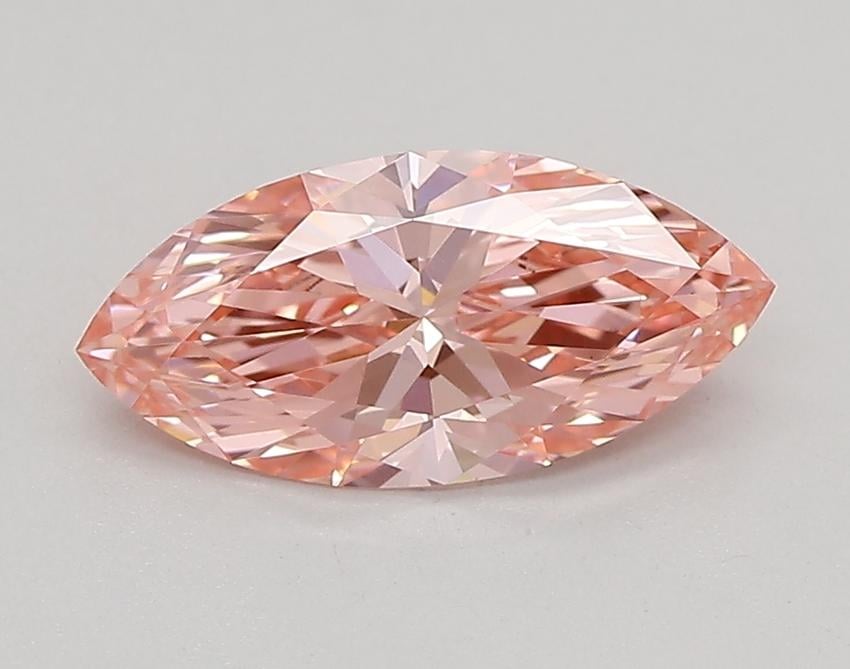 0.84 Ct. Fancy Vivid Pink Marquise Lab Grown Diamond