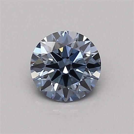 0.39 Ct. Fancy Vivid Blue Round Lab Grown Diamond