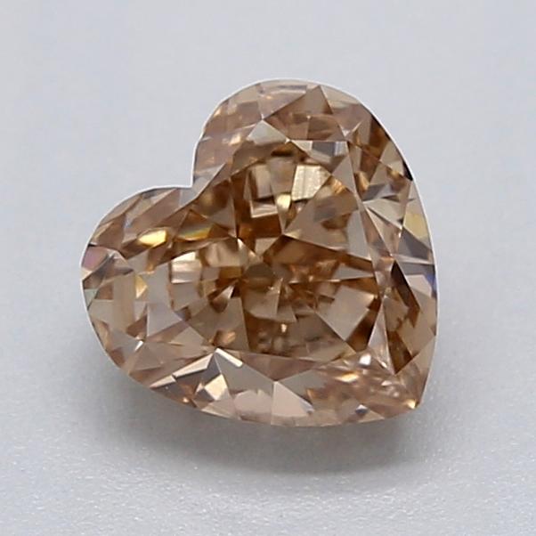 0.53 Ct. Light  Brown Heart Lab Grown Diamond