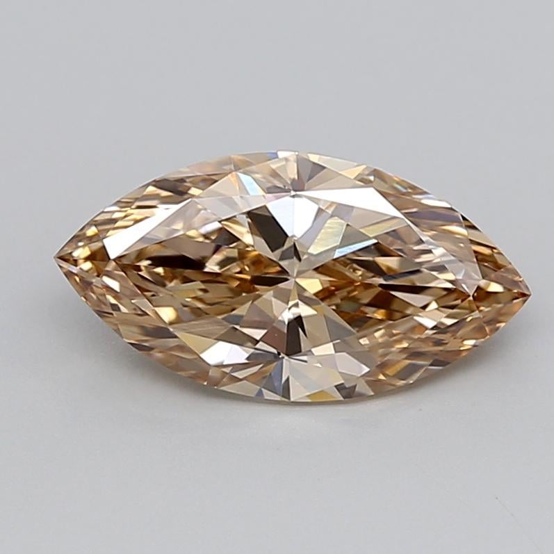 2.01 Ct. Very Light  Brown Marquise Lab Grown Diamond