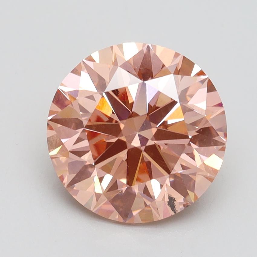 3.00 Ct. Fancy Intense Pink Round Lab Grown Diamond