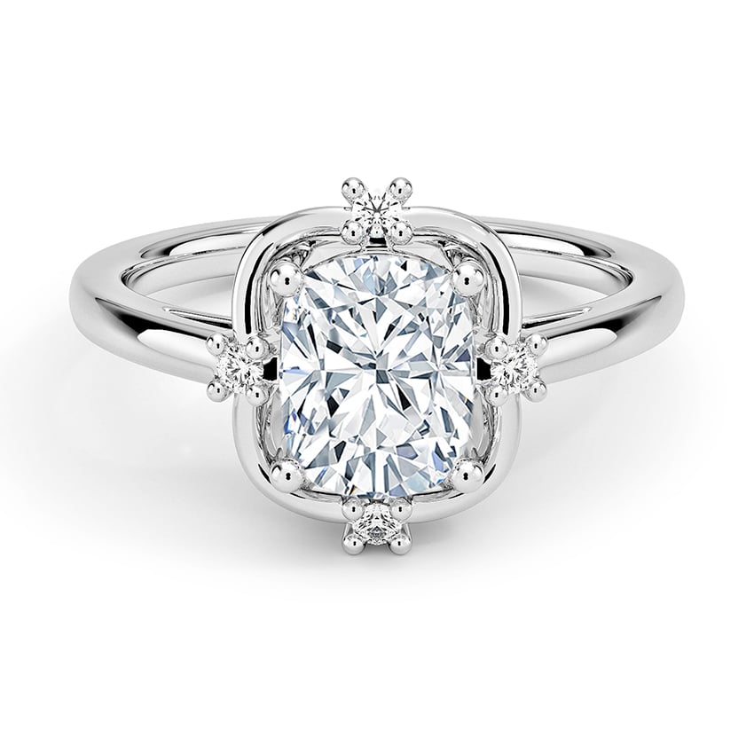 Custom Vintage-Inspired Unique Halo Diamond Ring