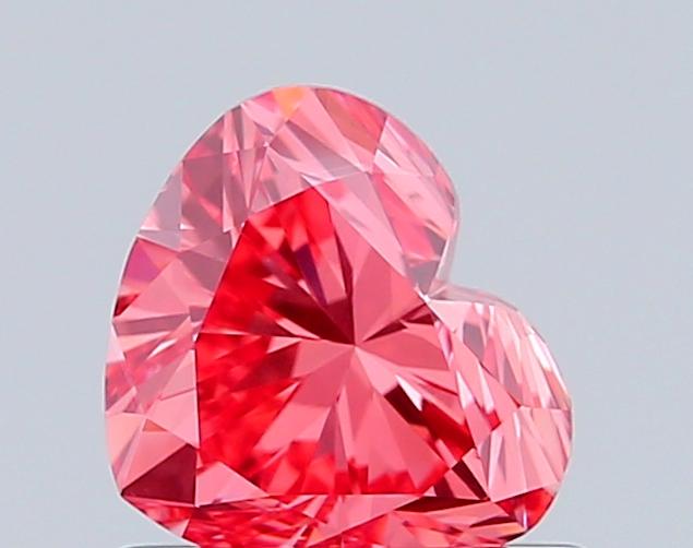 0.83 Ct. Fancy Vivid Pink Heart Lab Grown Diamond