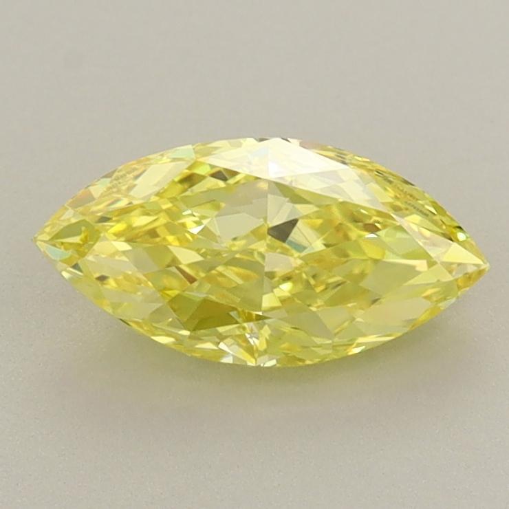 1.01 Ct. Fancy Vivid  Yellow Marquise Lab Grown Diamond