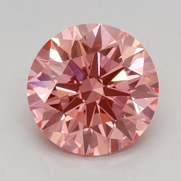 1.10 Ct. Fancy Vivid Pink Round Lab Grown Diamond
