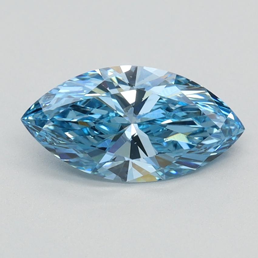 0.81 Ct. Fancy Vivid Blue Marquise Lab Grown Diamond