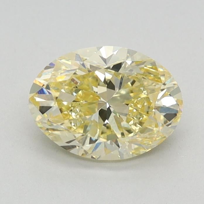 0.77 Ct. Fancy Intense Yellow Oval Lab Grown Diamond