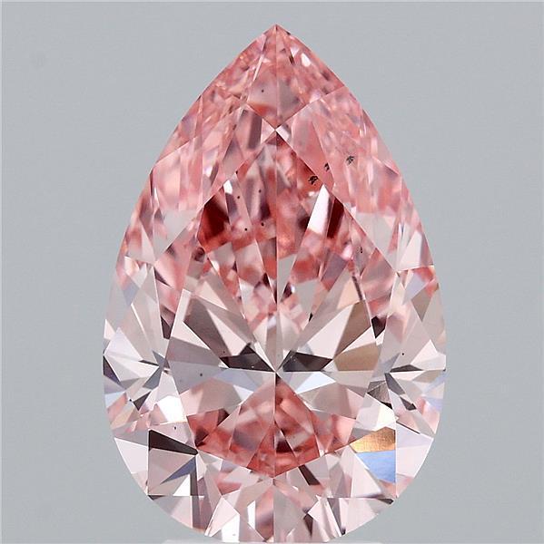 4.51 Ct. Fancy Vivid Pink Pear Lab Grown Diamond