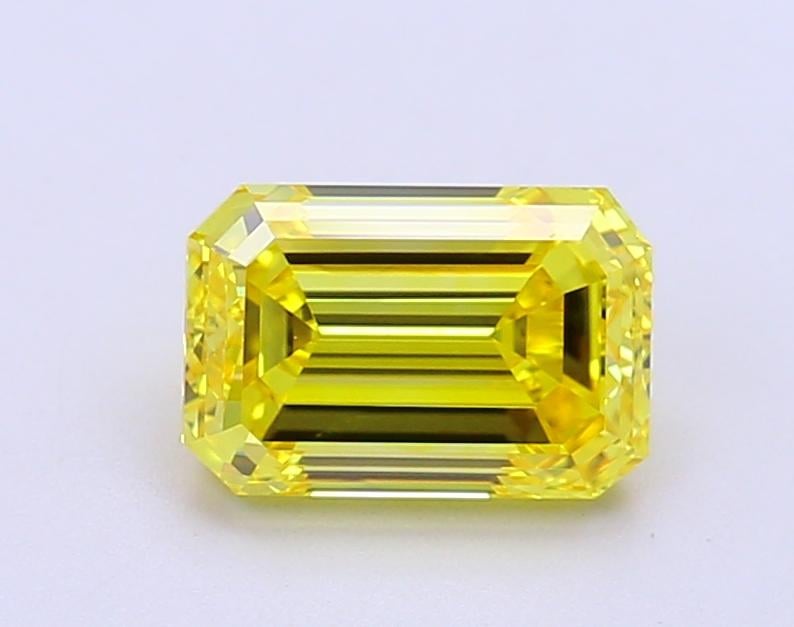 1.81 Ct. Fancy Intense  Yellow Emerald Lab Grown Diamond