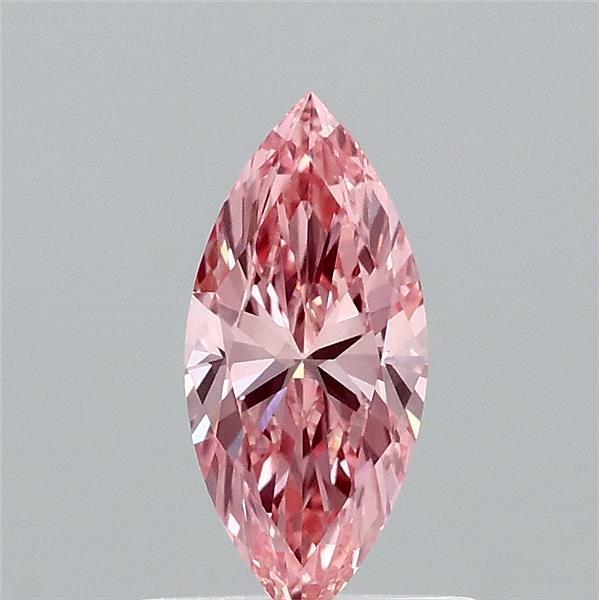 0.56 Ct. Fancy Vivid Pink Marquise Lab Grown Diamond