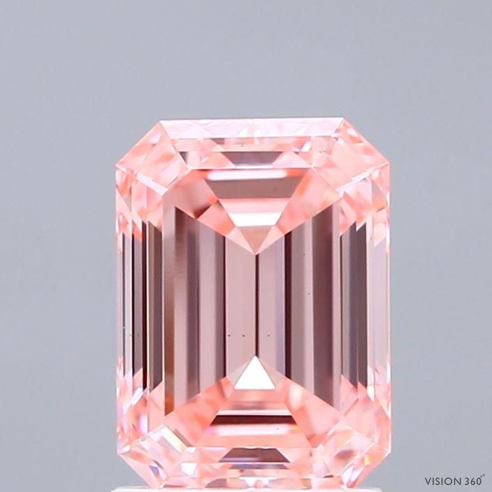 2.01 Ct. Fancy Intense Pink Emerald Lab Grown Diamond