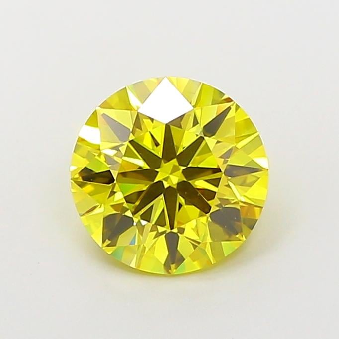 1.80 Ct. Fancy Vivid Yellow Round Lab Grown Diamond