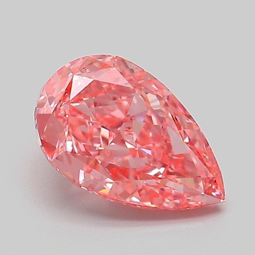 2.05 Ct. Fancy Vivid Pink Pear Lab Grown Diamond