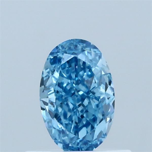 0.59 Ct. Fancy Vivid Blue Oval Lab Grown Diamond