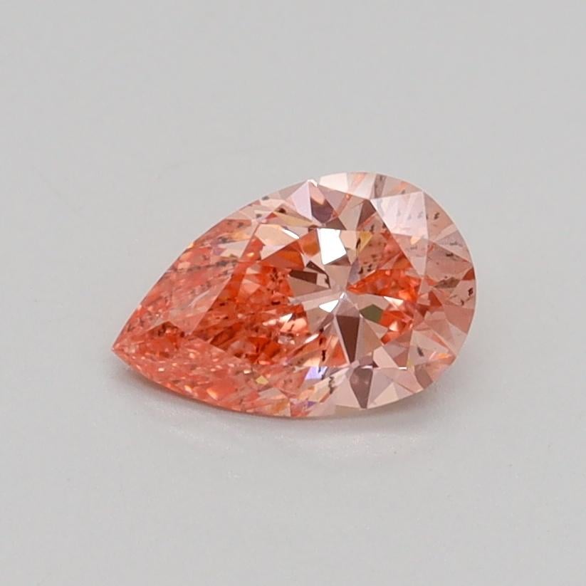 0.52 Ct. Fancy Intense Pink Pear Lab Grown Diamond