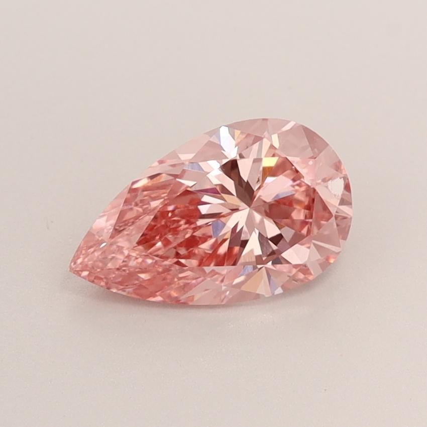 1.01 Ct. Fancy Vivid  Pink Pear Lab Grown Diamond