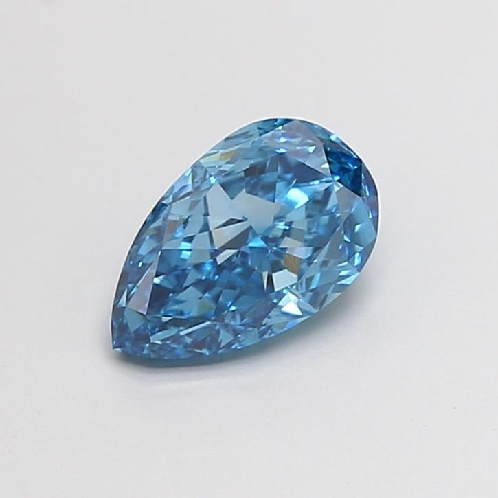 1.10 Ct. Fancy Vivid  Blue Pear Lab Grown Diamond