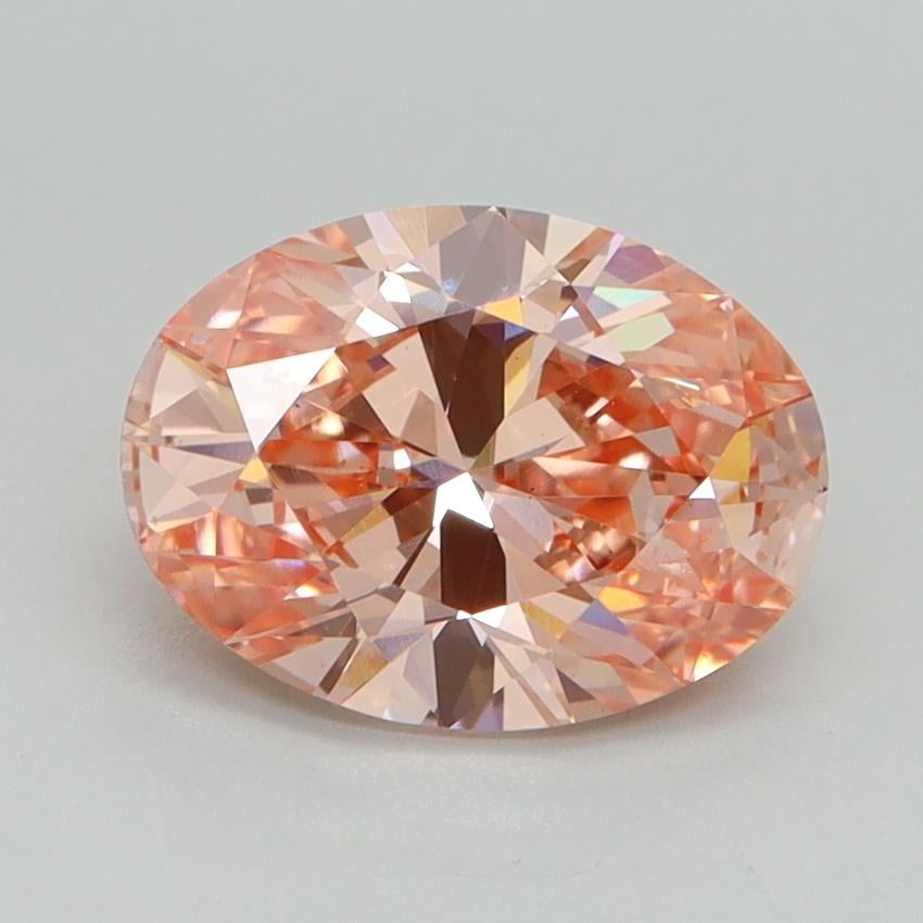 1.70 Ct. Fancy Intense Pink Oval Lab Grown Diamond