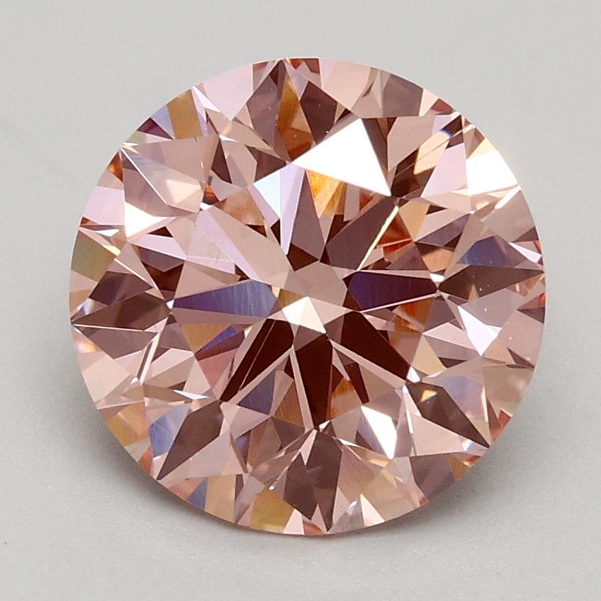 2.02 Ct. Fancy Intense Pink Round Lab Grown Diamond