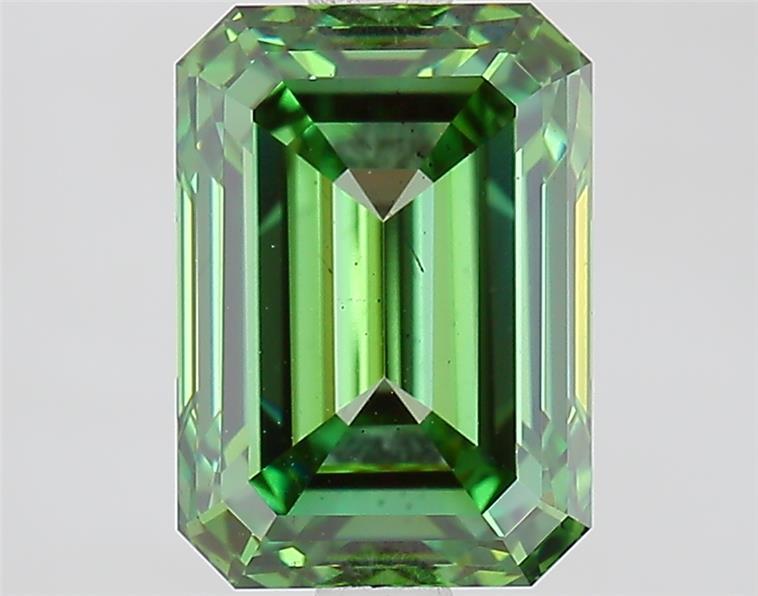 2.56 Ct. Fancy Vivid  Green Emerald Lab Grown Diamond