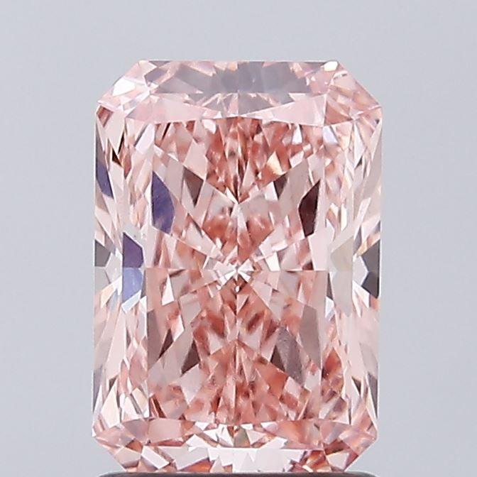 1.51 Ct. Fancy Intense Pink Radiant Lab Grown Diamond