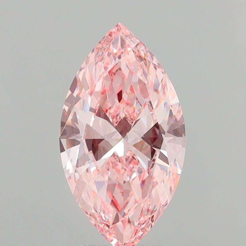4.02 Ct. Fancy Vivid Pink Marquise Lab Grown Diamond