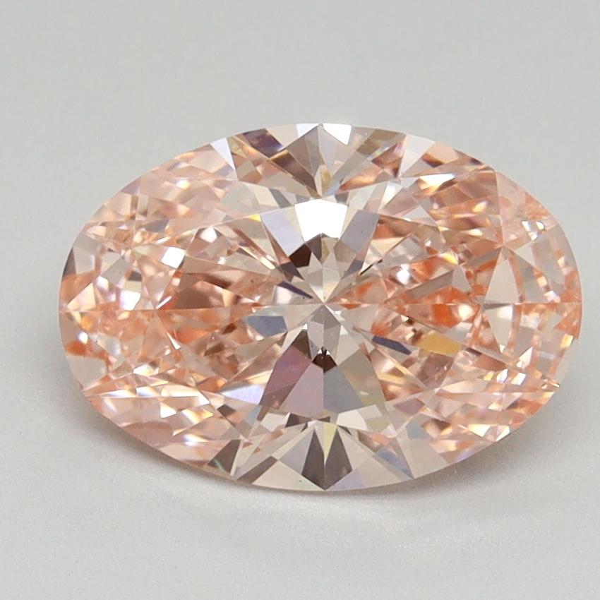 1.97 Ct. Fancy Vivid Pink Oval Lab Grown Diamond