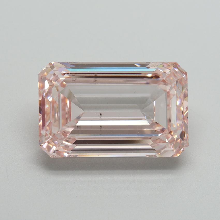 10.03 Ct. Fancy Intense Pink Emerald Lab Grown Diamond