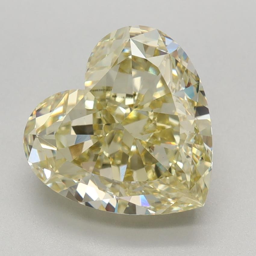 3.09 Ct. Fancy Yellow Heart Lab Grown Diamond