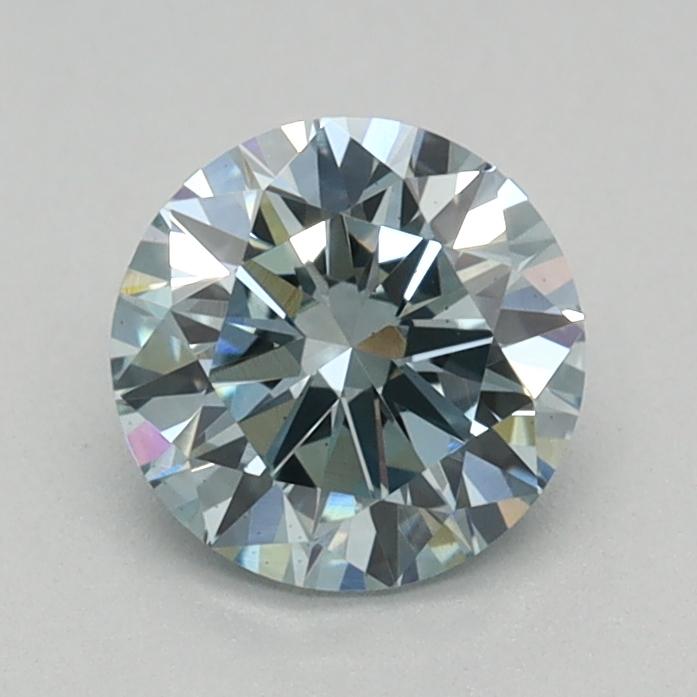 0.48 Ct. Fancy Intense Blue Green Round Lab Grown Diamond