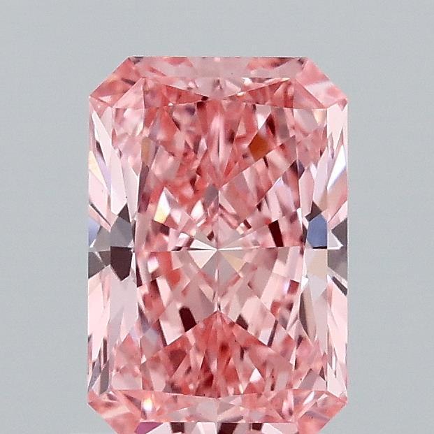 1.10 Ct. Fancy Vivid Pink Radiant Lab Grown Diamond