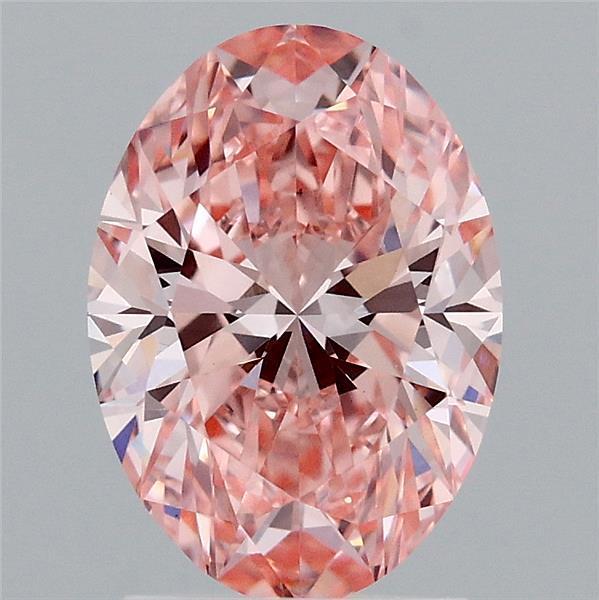1.95 Ct. Fancy Vivid Pink Oval Lab Grown Diamond