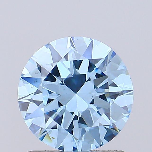1.00 Ct. Fancy Vivid Blue Round Lab Grown Diamond