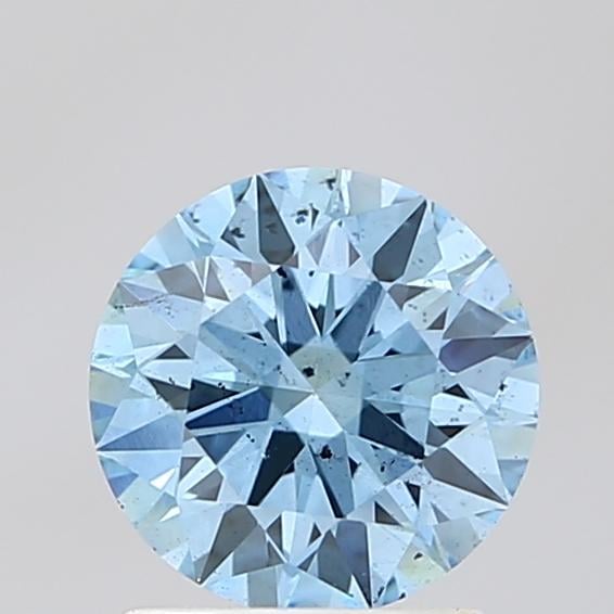 1.50 Ct. Fancy Vivid Blue Round Lab Grown Diamond