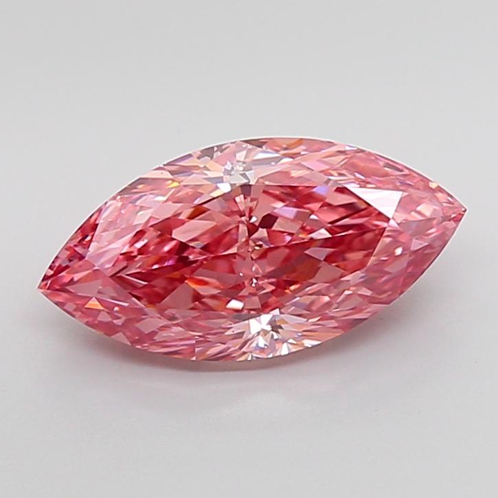 3.03 Ct. Fancy Vivid Pink Marquise Lab Grown Diamond