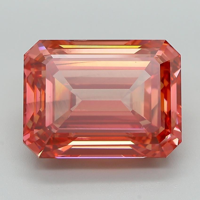 13.52 Ct. Fancy Red Emerald Lab Grown Diamond