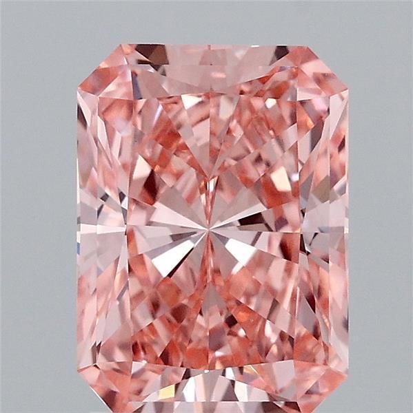 2.09 Ct. Fancy Vivid Pink Radiant Lab Grown Diamond