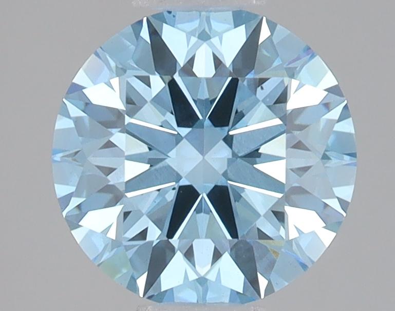 2.04 Ct. Fancy Vivid Blue Round Lab Grown Diamond