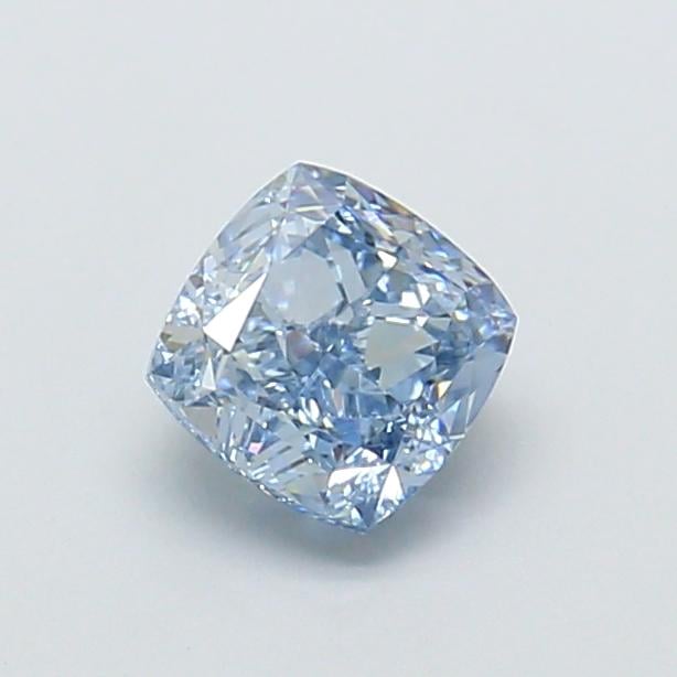 1.00 Ct. Fancy Vivid  Blue Cushion Lab Grown Diamond