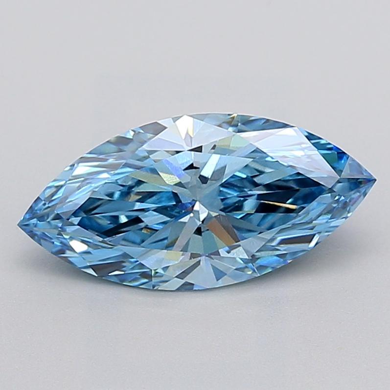 2.09 Ct. Fancy Vivid  Blue Marquise Lab Grown Diamond
